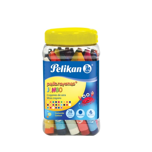 Pelikan Crayolas Jumbo Pote x 28 Un.