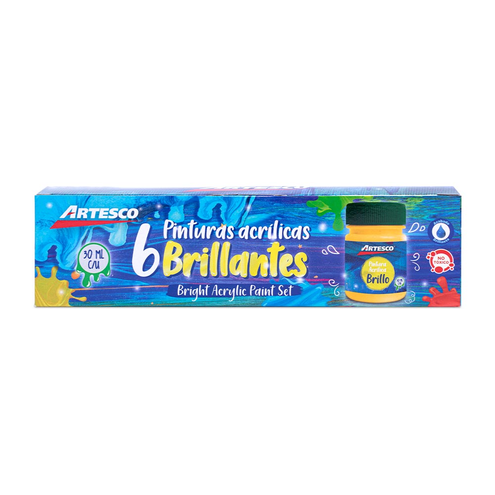 Artesco pintura acrilica set x 6