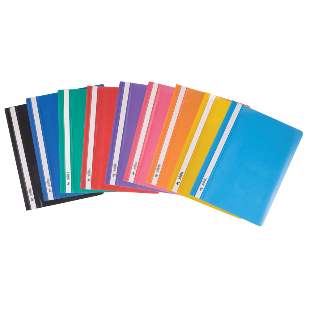 Carpeta de tapa transparente oficio