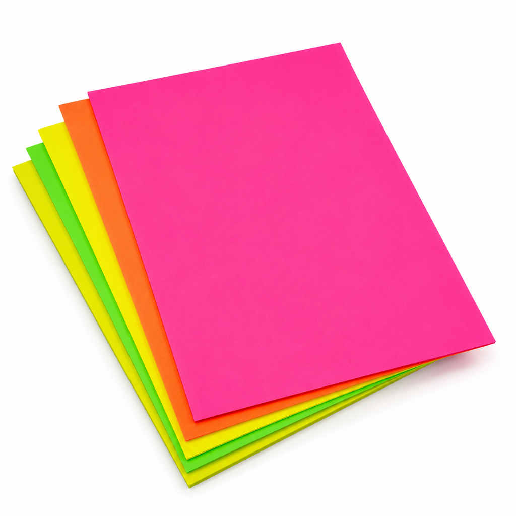 Cartulinas fluorescentes (Paq x 10 hojas)
