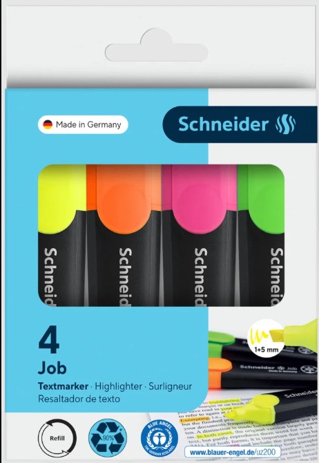 Resaltadores Schneider JOB estuche