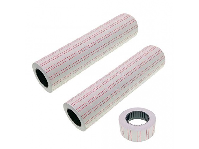 Etiquetas para Motex 5500. Caja con 25 rollos de 1000 et. c/u.