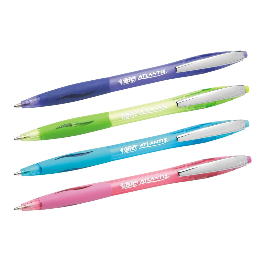 Bolígrafos Bic Atlantis fashion x 12