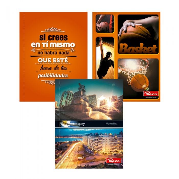 Cuaderno Papiros Flex 596 96 hojas liso
