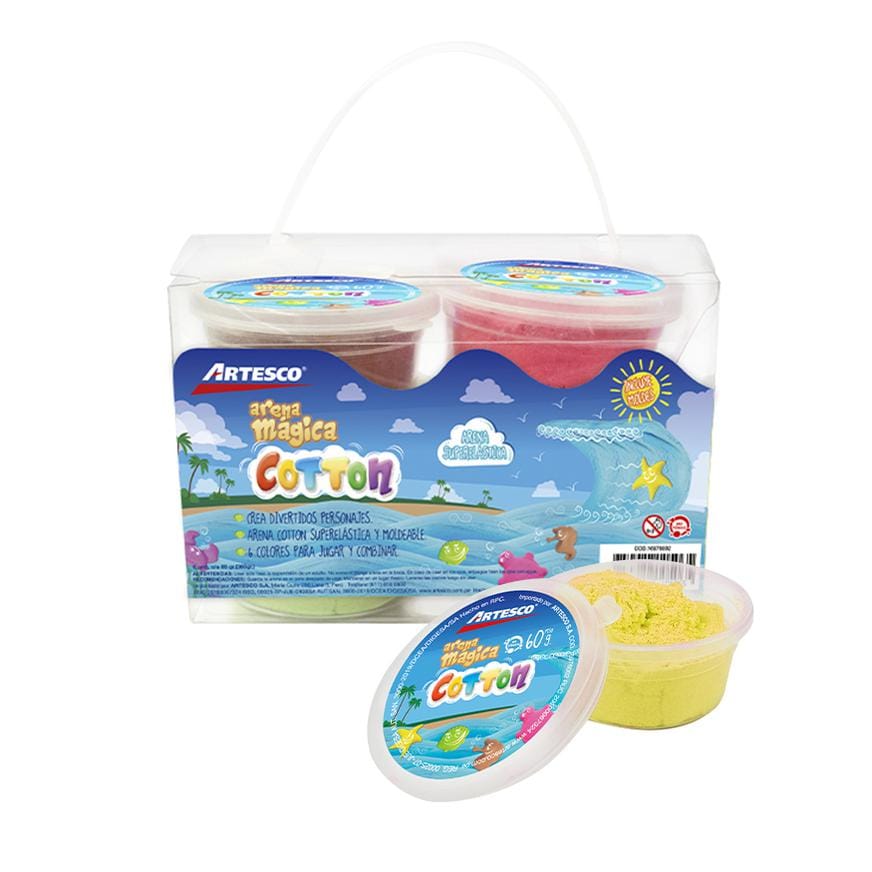 Artesco Arena magica Set x 6 Colores (60 Gr. C/U)