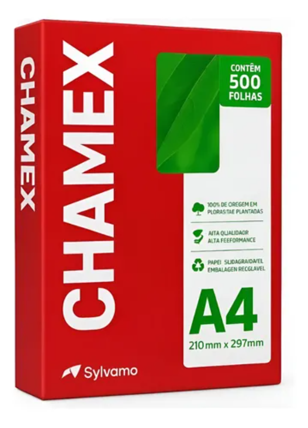 Resma de papel para impresion Chamex  A4 75 g 500 hojas