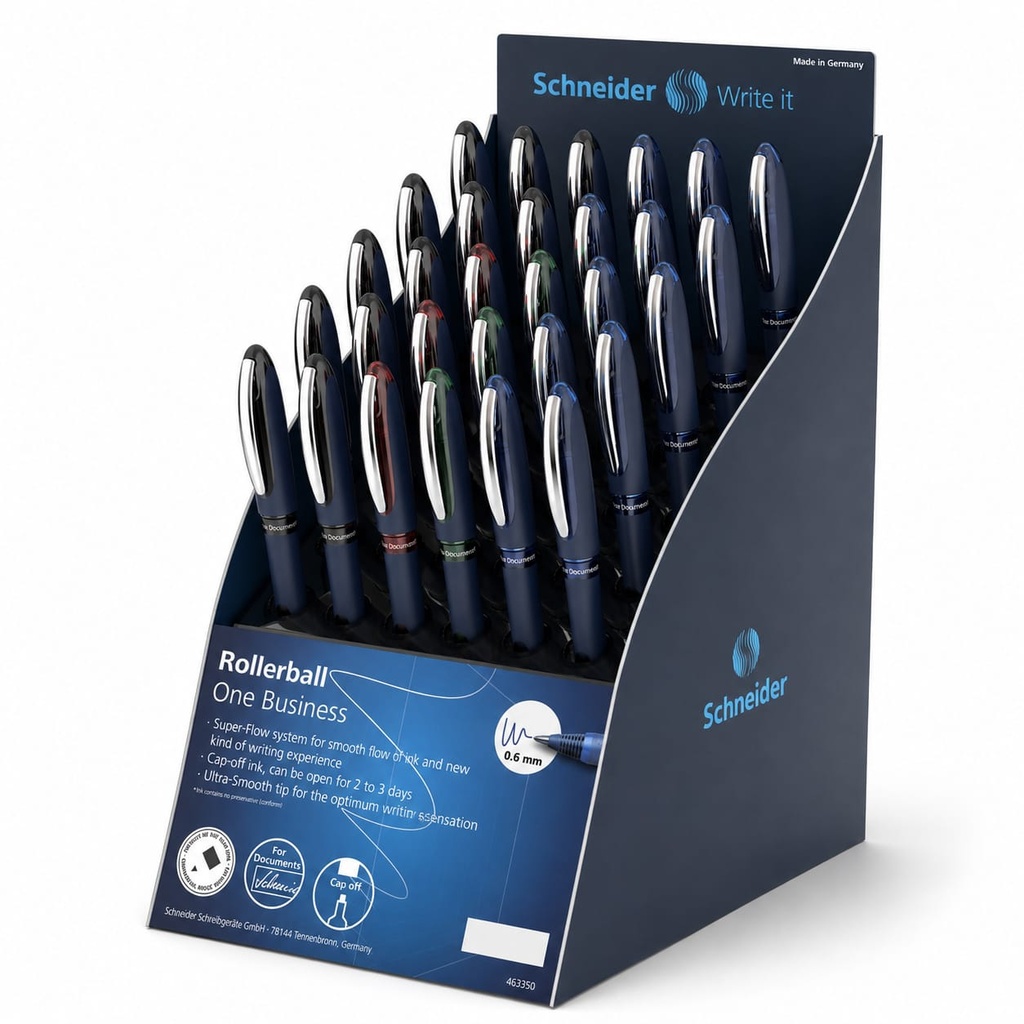 Display Boligrafos Schneider ONE Bussines 0.6 (30 Un.)