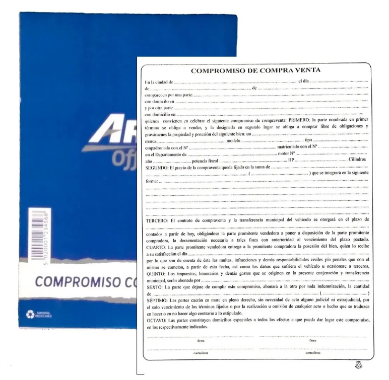 Art-Office Compromiso compra venta (21x28 Cm.)