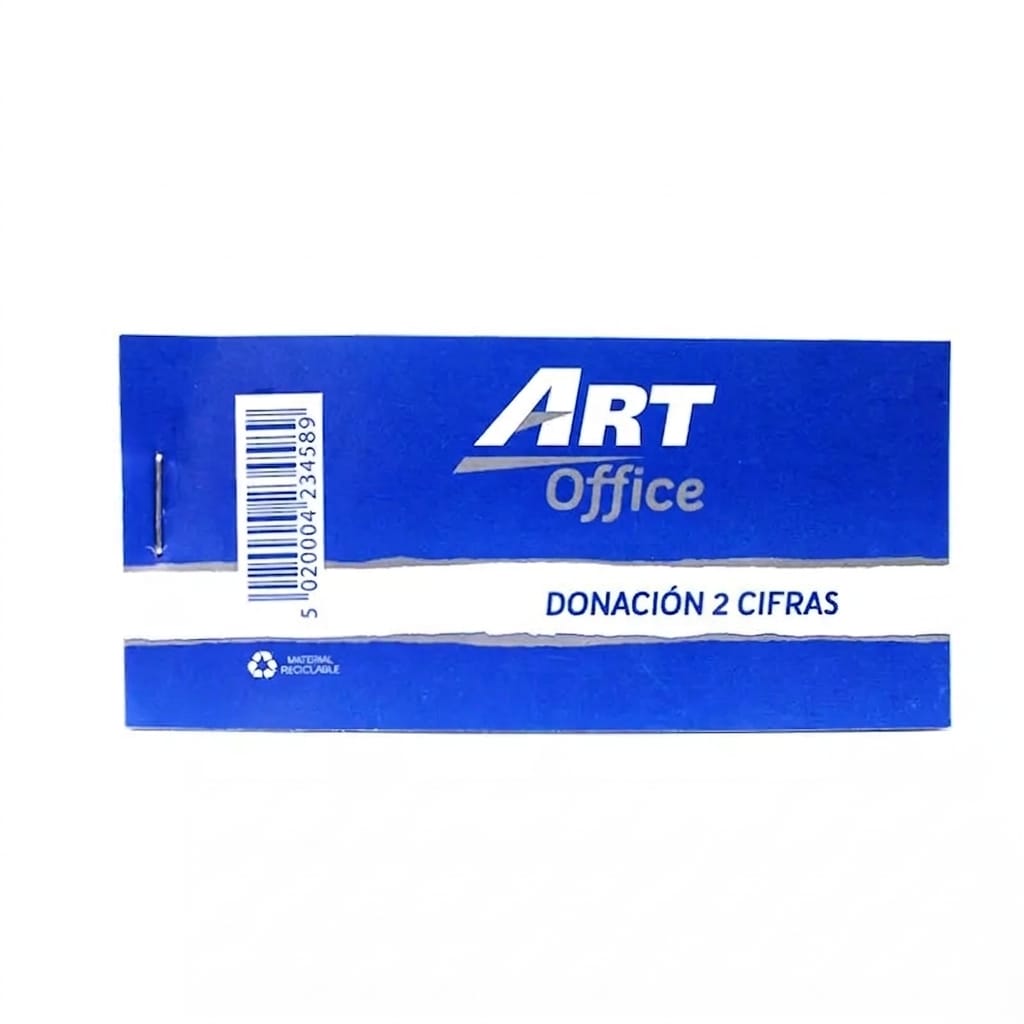 Art-Office Tiquet Donacion 2 cifras (5,3x11 Cm.)