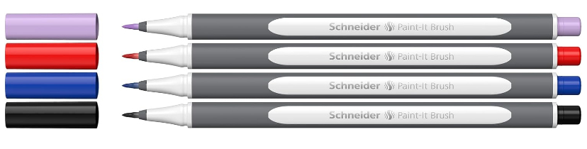 Schneider Brush Paint it estuche x4