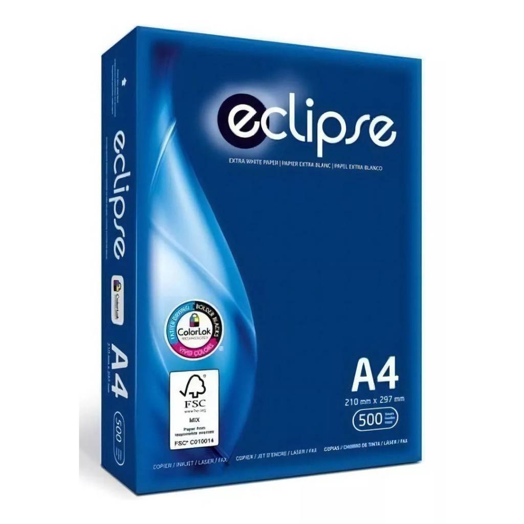 Papel impresion Eclipse resma x 500 Hj. A4
