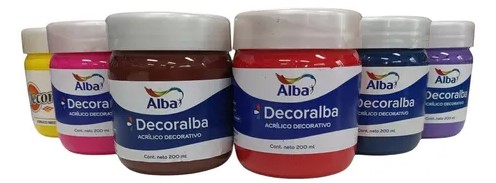 Pintura acrilica Alba 200 ml.