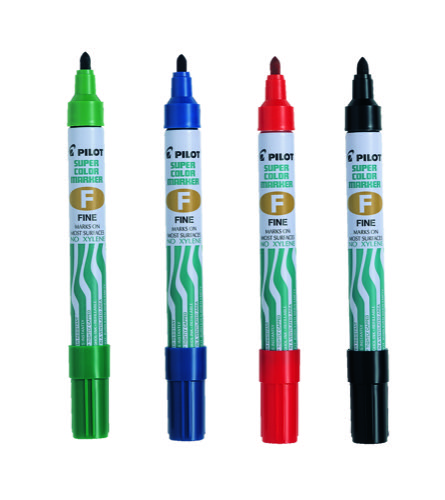 Marcador Pilot PERMANENTE recargable cuerpo metalico