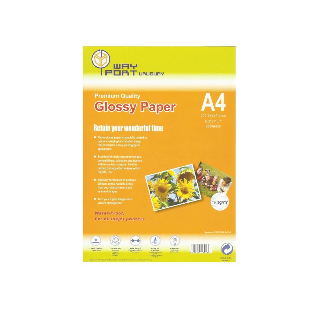 Papel fotografico MATE A4 180 Grs.