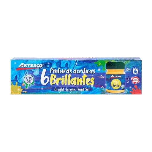 Artesco pintura acrilica set x 6