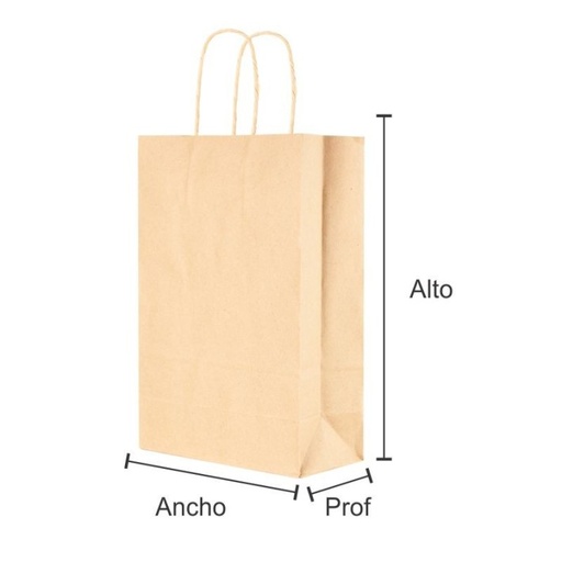 [KP7] Bolsas de papel con manija 34,5 x 46,5 x 13 cm