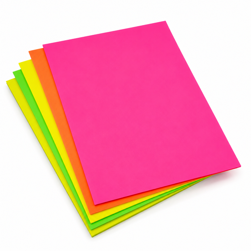 Cartulinas fluorescentes (Paq x 10 hojas)
