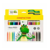 Marcadores escolares finos Compactor