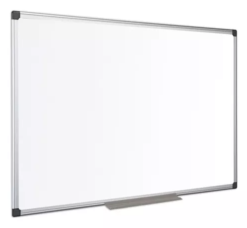 [20543] Pizarra blanca magnética de pared 90x120 Cm.