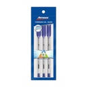 Bolígrafos Artesco Trimax blíster x 3  (AZ)