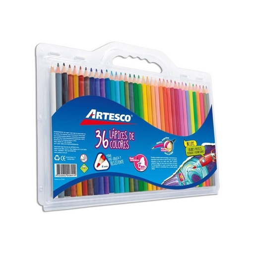 [16329001] Lápices de color Artesco estuche x 36