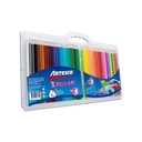 Lápices de Color Artesco triangulares x 48