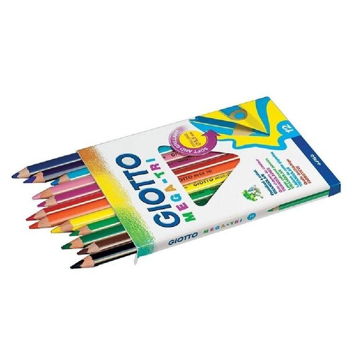 [275109] lápiz GIOTTO mega 12 colores