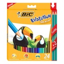 Lápices de colores Bic Evolution x25