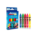 Crayones Artesco jumbo colores neón x 6 unidades