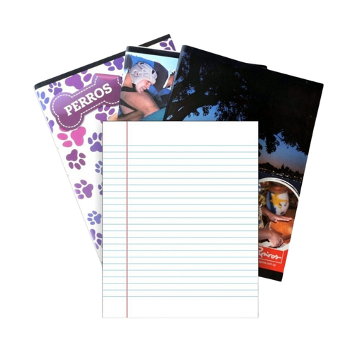 [648RFLEX] Cuaderno Papiros Flex 648 MR, 48 hojas margen rojo
