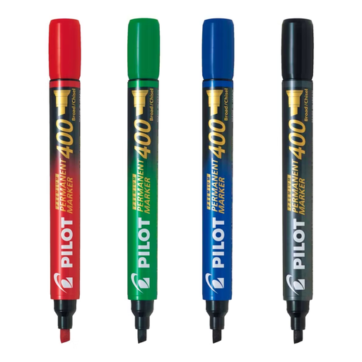 Marcador permanente Pilot modelo punta biselada Mod. 400