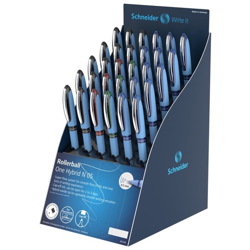 [302262] Display Boligrafos Schneider ONE 0.5 mm (N) x 30 Un.