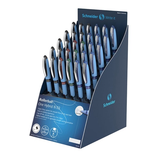[304762] Display Boligrafos Schneider ONE N 0.3 (30 Un.)