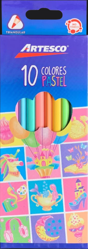 [16311016] Artesco Lapices de Colores Pastel (Cx10)