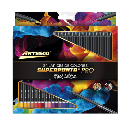 Artesco lapices de colores super punta pro
