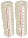 Cinta adhesiva 12mm x 27 mt. tubo x 12 rollitos